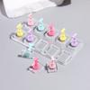 5/10 Grid Transparent Acrylic Nail Display Stand Multi-Purpose Mannequin Holder For Press On Nails Without Magnet Training Base