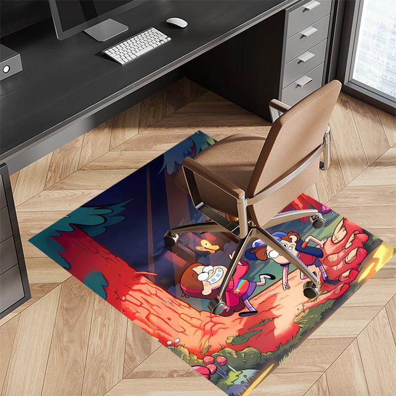 Gravity Falls Printed Absorbent Washable Carpet, Non-Slip Bathroom Mats, Kitchen Rugs, Yoga Mat,Living Room Entrance, Camping Picnic Rugs