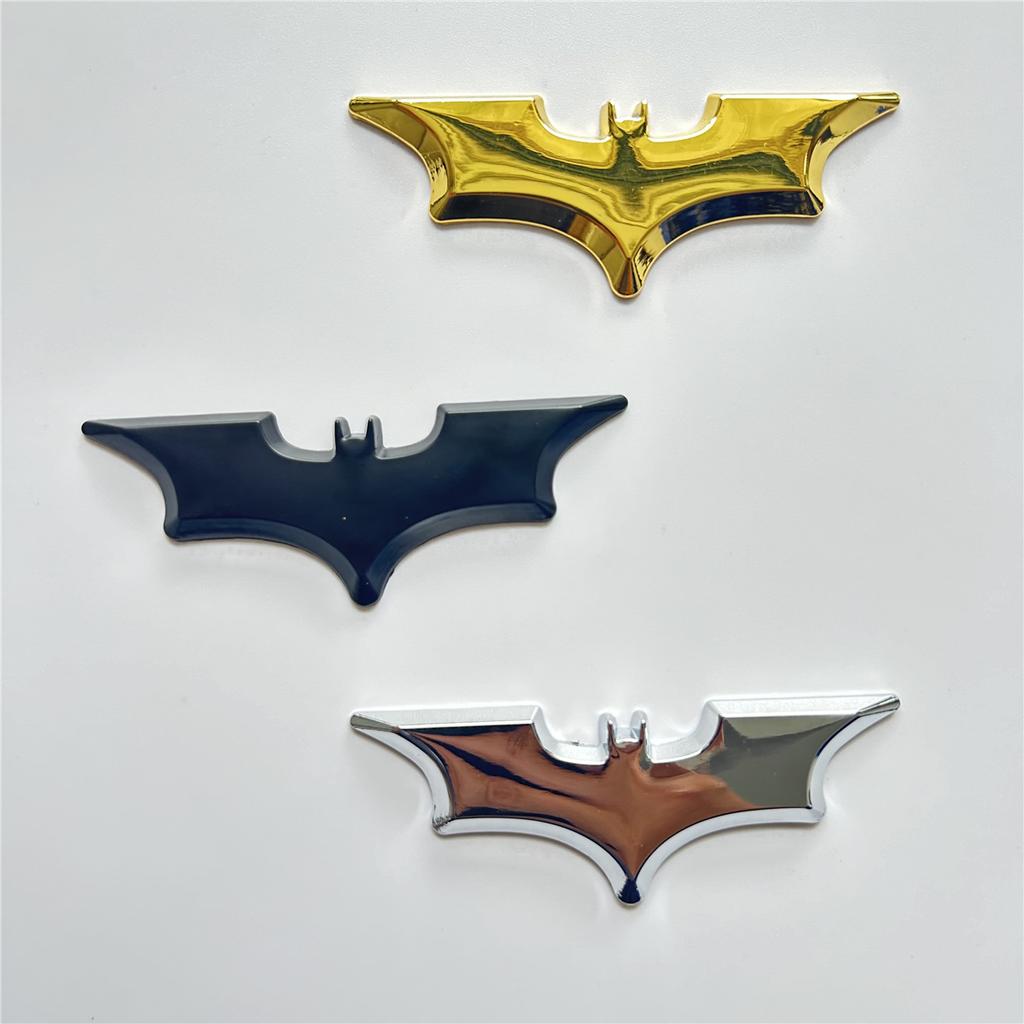 3D Car Stickers Cool Metal Bat Auto Logo Car Styling Metal Bat Badge Emblem Tail Decal Motorcycle Car Accessories Automobiles