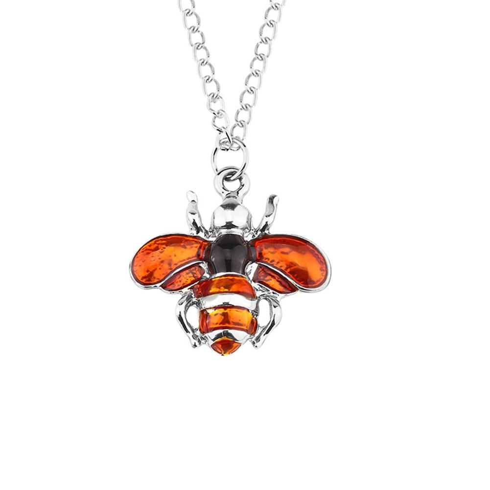 Fashion Creative Bee Necklace Cute All-match Pendant Necklace Christmas Gift