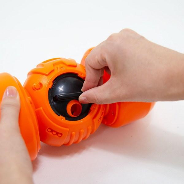 Pracovní hračka pro psí rolovací svačinu pro středně velké a velké psy, 1 kus, oranžová