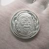 Christmas colored commemorative coins, Santa Claus commemorative medals, Christmas Eve commemorative silver coins
