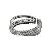 A Hair Generation Claw Chain Open Elastic Bracelet, Four Rows of Cross Full Diamond Steel Wire Bracelet