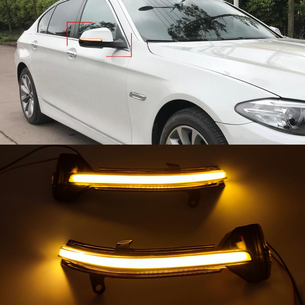 For BMW 5 6 7 Series F10 F11 F07 F06 F12 F13 F01 Dynamic Turn Signal LED Rearview Mirror Indicator Blinker Repeater Light