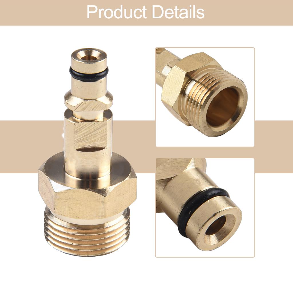 Brand New Coupling Adapter Solid Brass 1 PC 220 Bar P3200 Psi K-Series Hose Quick Coupling Plug-in Nipple Hose