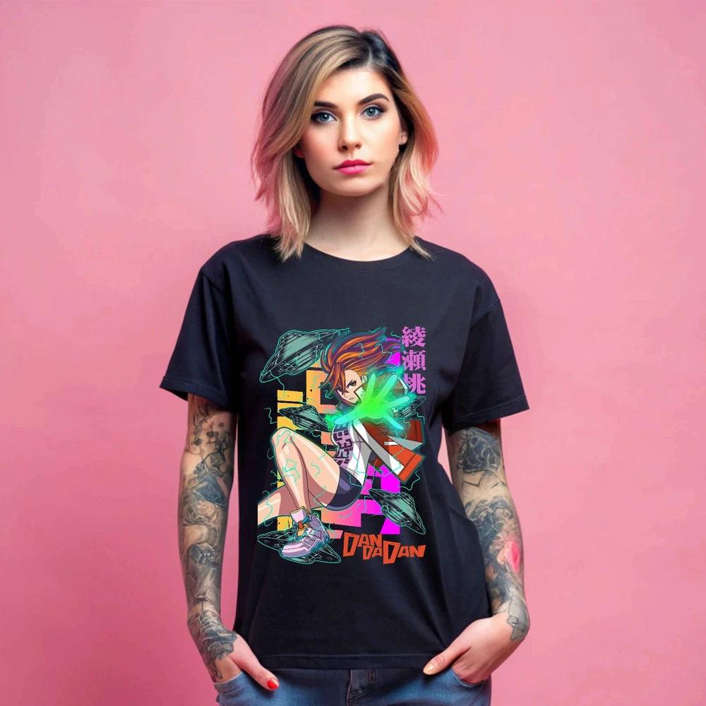 Anime Dandadan Seiko Ayase Black T Shirt S