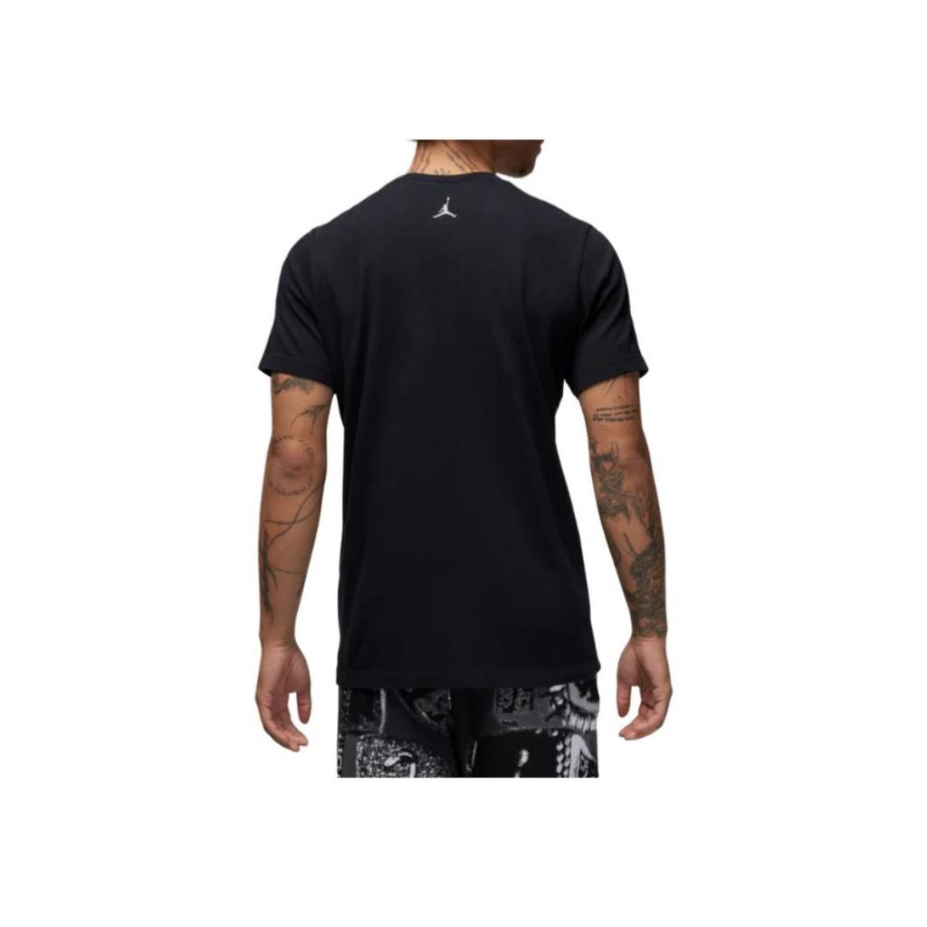 Jordan Graphic Print Crew Neck Short Sleeve T-Shirt Men Tops Black HJ2330-010