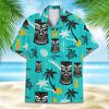 Vintage Tiki 3D Printed Hawaiian Shirt For Men Clothing Summer Trendy Graphic Blouses Casual Y2k Beach Shirts vacation shirt