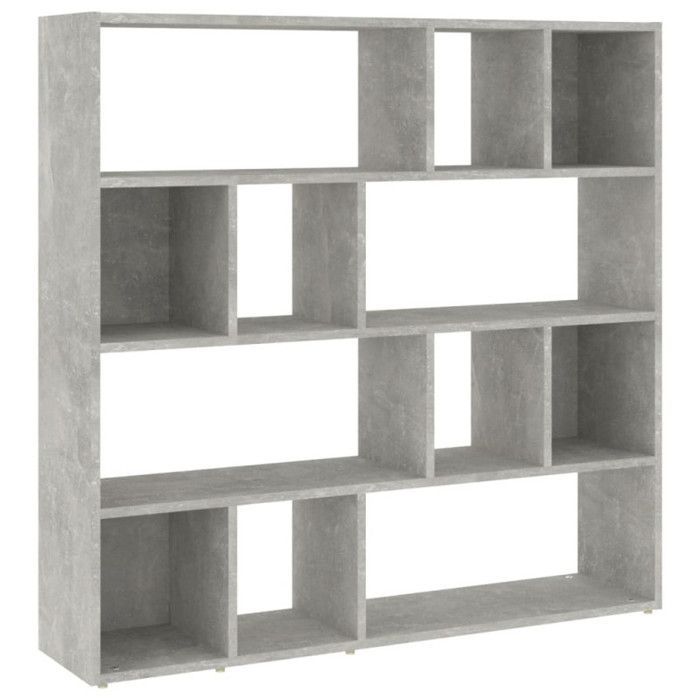 VidaXL Bookcase-Room Divider Concrete Grey 105x24x102 Cm 823249