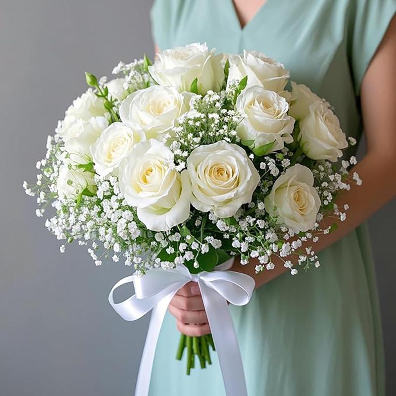 52cm White Artificial Gypsophila Flowers Bouquet Fake Flower Heads Party Home Decoration Photography Props Plant Wedding Decor
