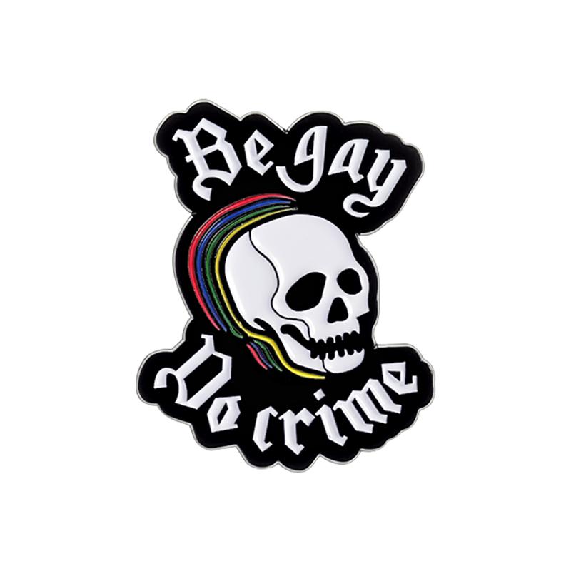 LGBT Regenbogen Emaille Pins Klingt schwul Ich bin verliebt Pride Metall Broschen Anstecknadel am Rucksack Schmuck Geschenke für Homosexuelle Lesben