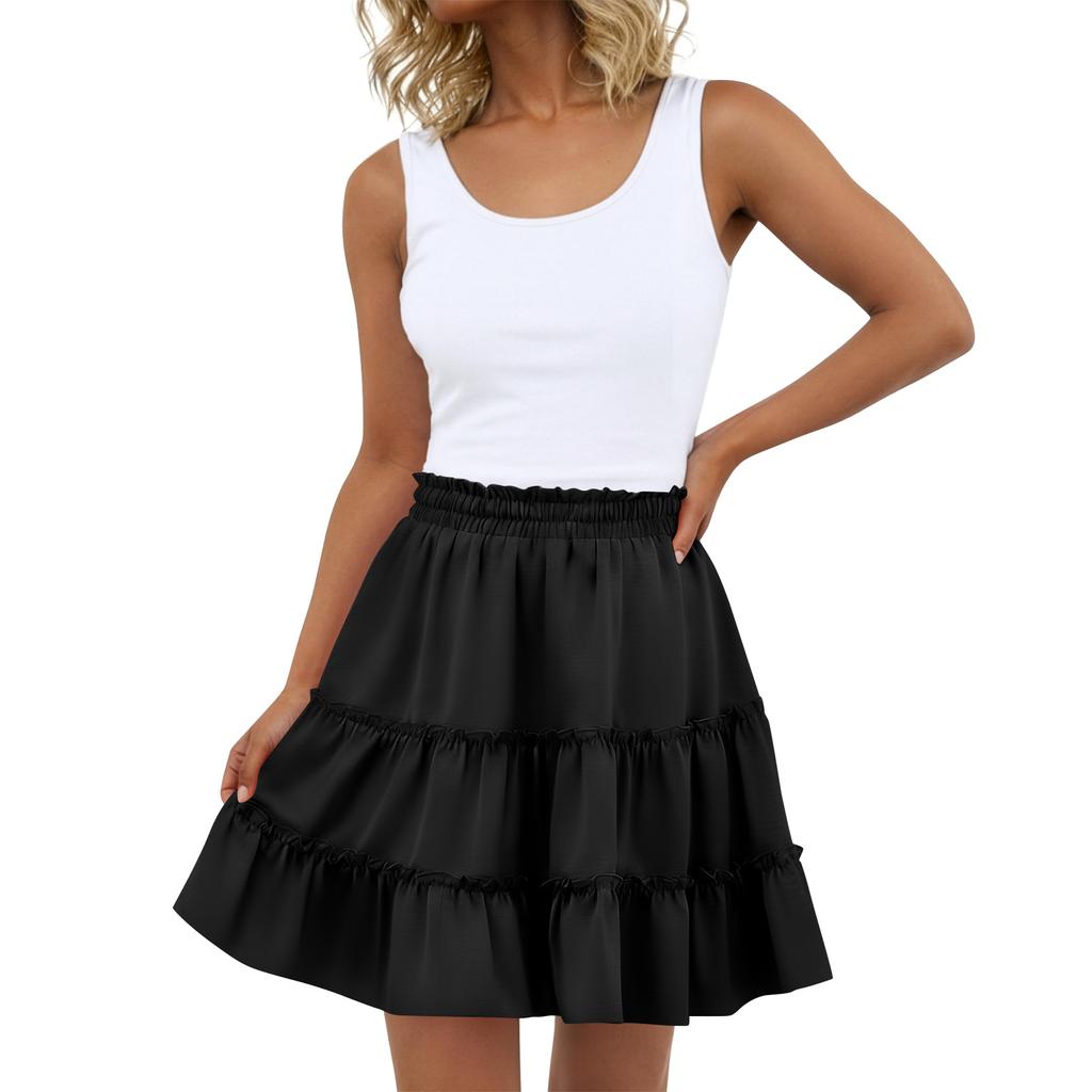 Women's Bohemian Skirt, Casual and Stylish Midi Skirt with Built-in Shorts