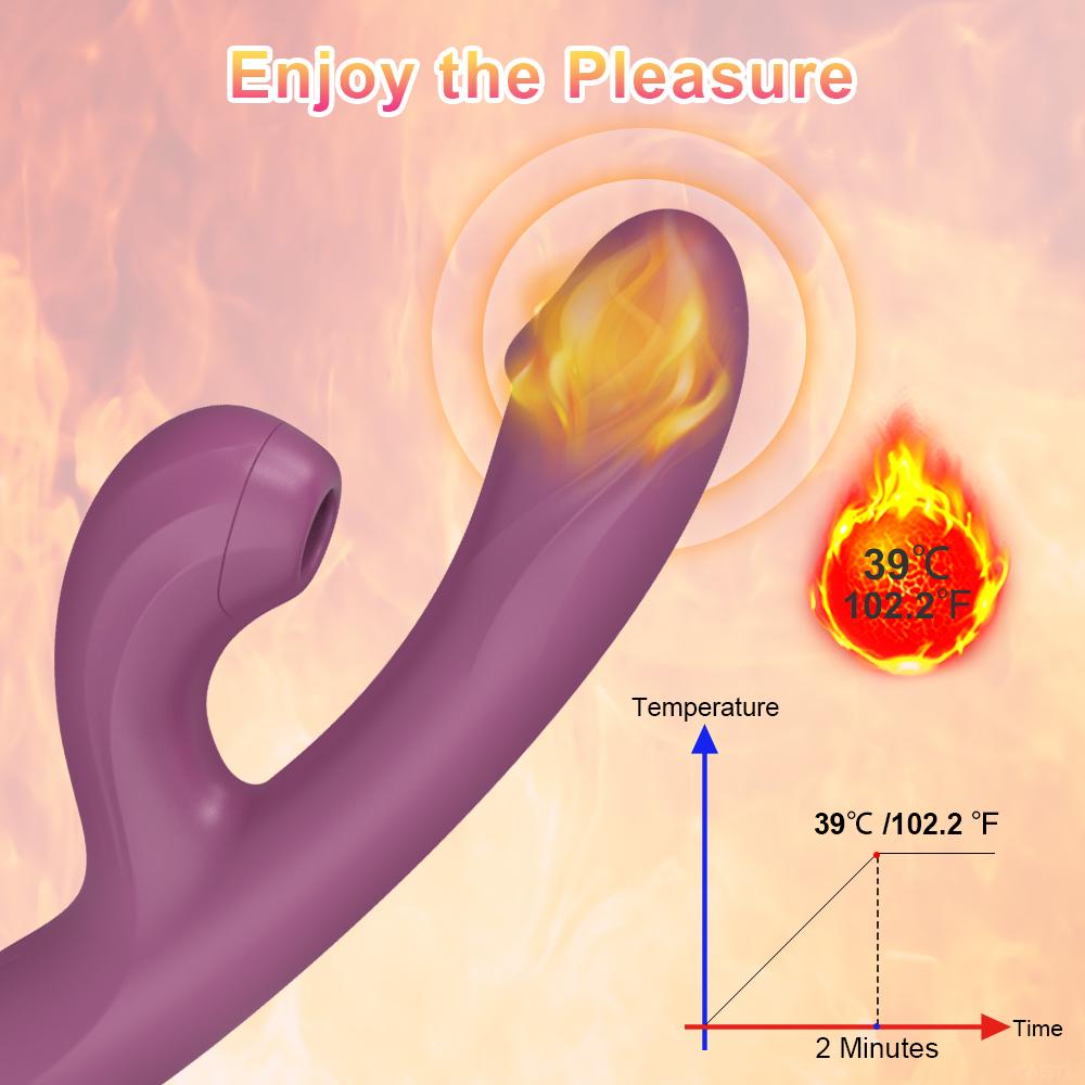 Kvinners G-punkt Vibrator Klitoris Sugekopp Kraftig Klitoris Vakuum Stimulator Silikon Vibrerende Kvinnelig Onani Sexleketøy Par