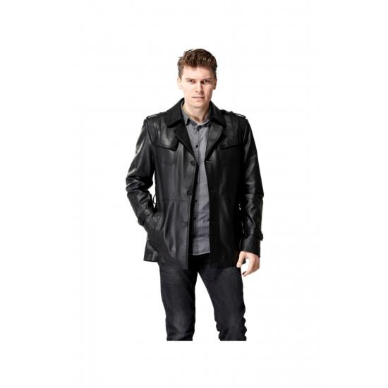 

Мужская кожаная куртка из натуральной кожи Kagawa Men s Leather Coat