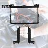 ABS Plastic Dash Mount 9 Inch Radio Kit for Toyota 2009 Prado 120, Car Stereo Installation Double Din Trim Fascia Panel with Mounting Brackets Screws,