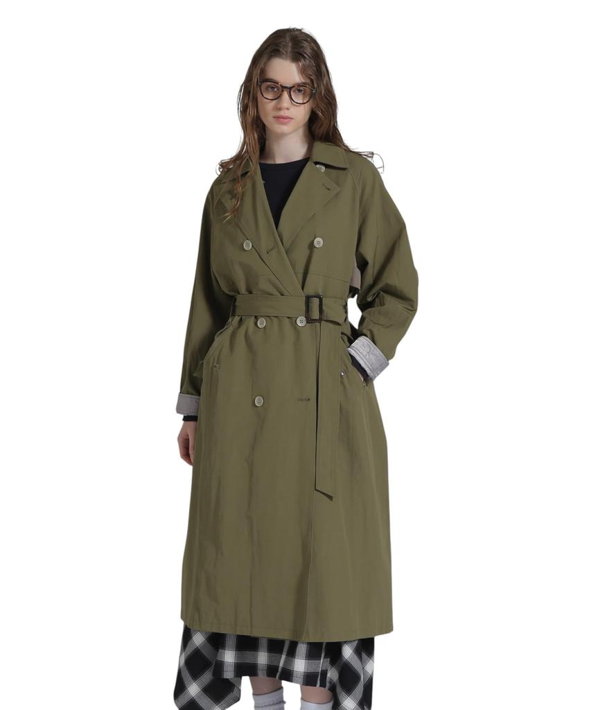 AVIREX COLOR SCHEME TRENCH COAT Women's M 310 Olive 783-5154601