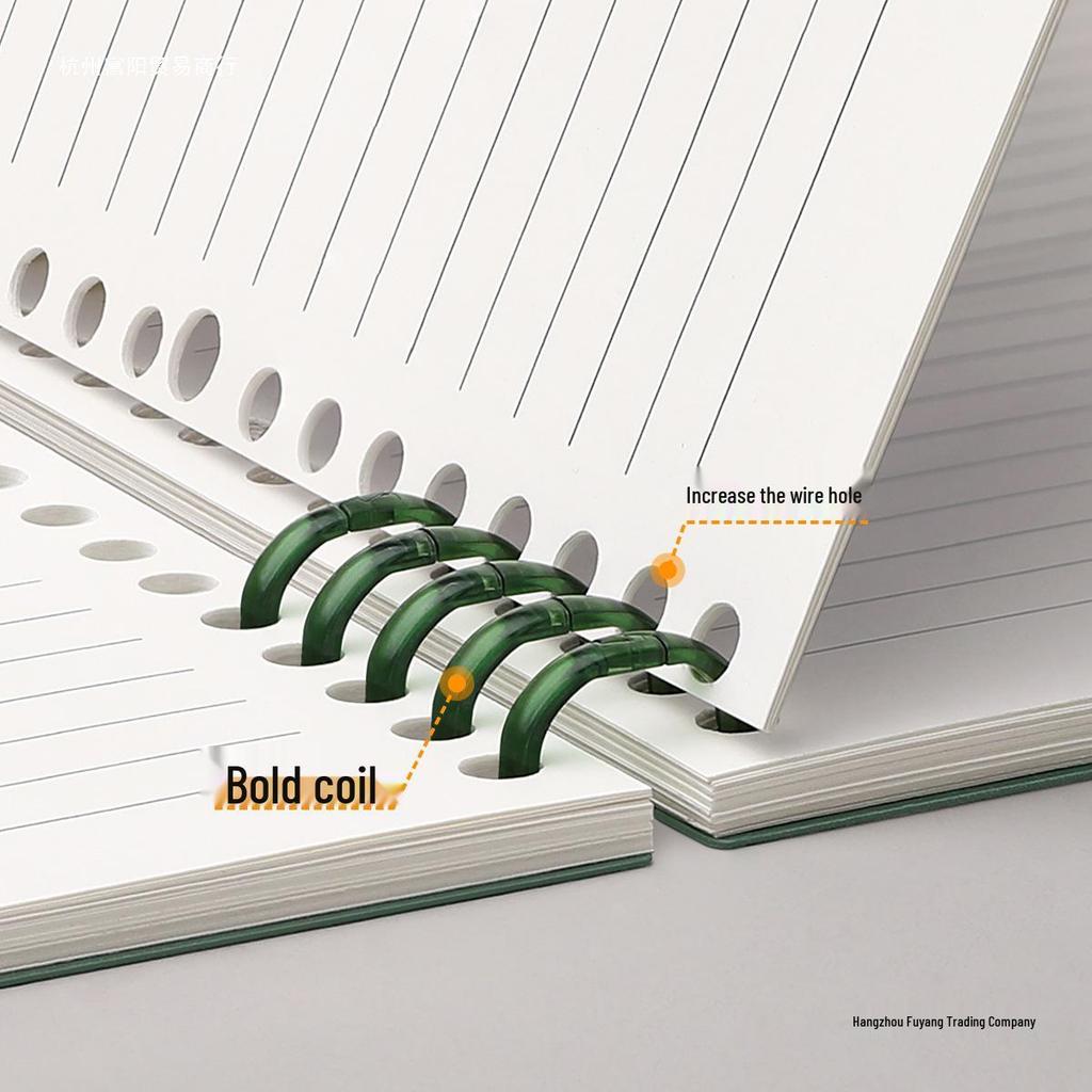 Ergonomic Loose-Leaf Notebook with Removable Coils for Students - Thickened Design