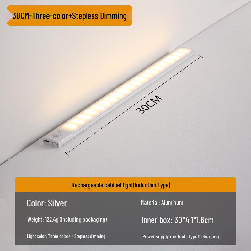 Rechargeable Ultra-Thin Wireless LED Cabinet Light with Motion Sensor