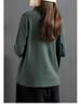 Ethnic Style Retro German Velvet Women's Sweatshirt, 2024 Autumn/Winter, Loose Stitching Pullover, Warm Base Layer