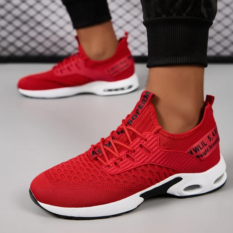 Fashion Men Comfortable Sneakers Lightweight Running Shoes Outdoor Men Athletic Shoe Outdoor Man Slip-on Gym Sneakers Botas Para Hombre