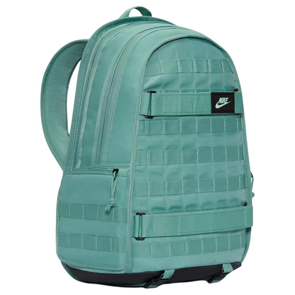 Nike Sportswear RPM 23L Logo Patch Design Fabric Backpack Unisex Backpack Cannon-Gray Black Foam-Mint-Green FD7544-017