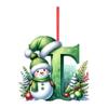 2D Christmas Decoration Pendant Christmas Tree Tag Theme Party Crafts Ornament