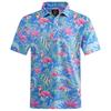 Hawaiian Plants Polo Shirt Man Summer 3D Print Leaves Flower Short Sleeve Golf Polo Shirts Oversized Street
