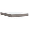 Vidaxl Letto Continentale Con Materasso, Taupe, Tessuto, 140X200 Cm