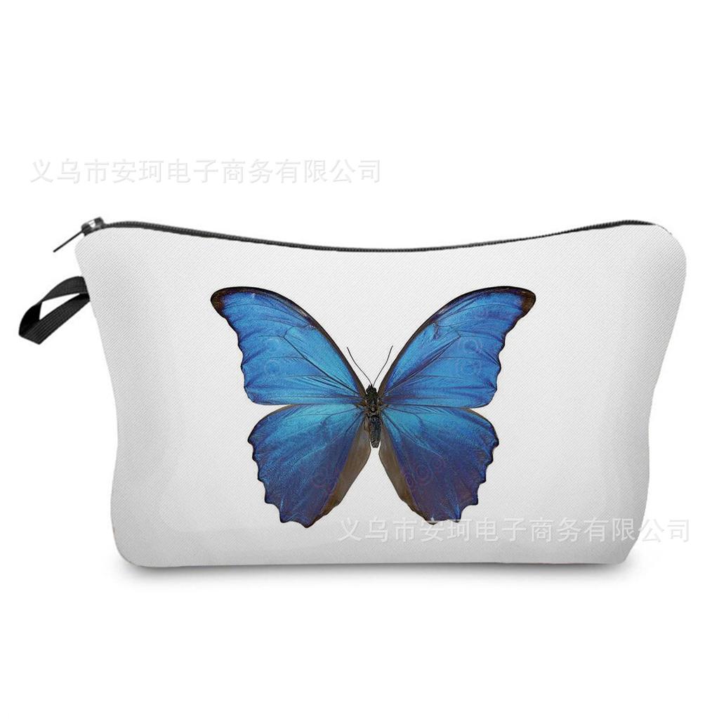 Women Flower Print Cosmetic Bag Toiletries Organize Travel Storage Case 6662