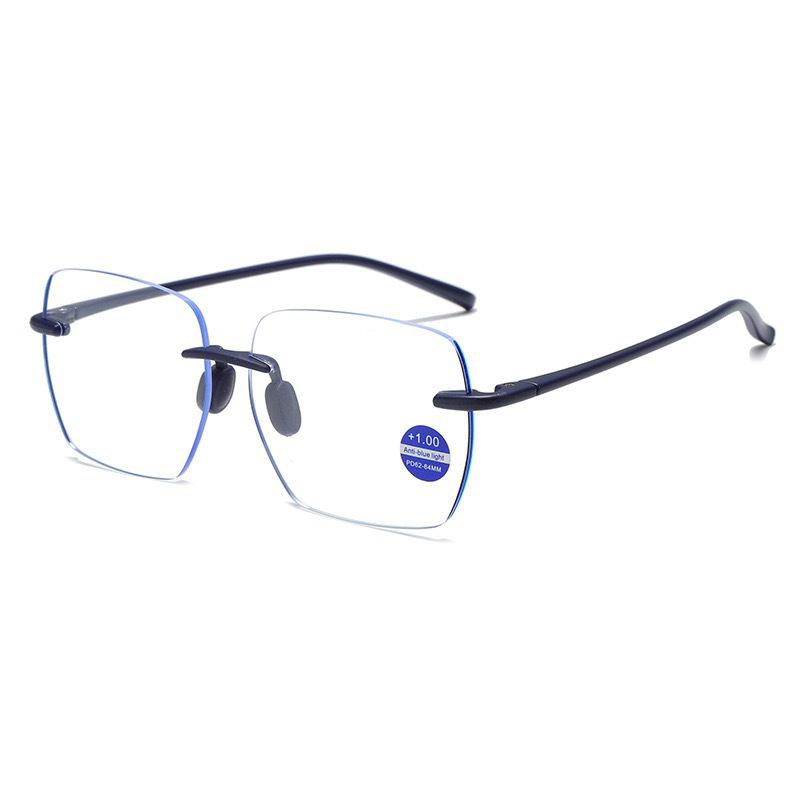 Trendy Rimless Anti-Blue Light Reading Glasses for Men & Women