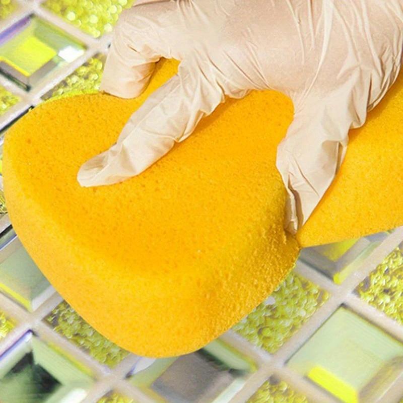 2/4Pcs Epoxy Color Sand Beauty Seam Floor Cleaning Sponge Wiper Special Marbles Wiper Car Clean Care for Construction Tool
