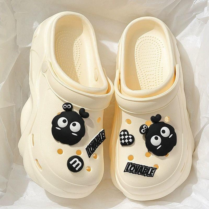 Women's 2025 Summer EVA Platform Clog Slippers - Height-Enhancing, Anti-Slip Beach Sandals