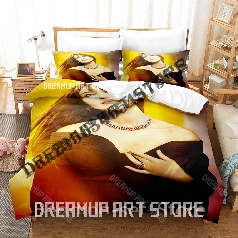 3D Print Monica Belluci Bedding Set Single Twin Full Queen King Size Bed Set Adult Bedroom Duvetcover Sets Anime Bed Sheet Set
