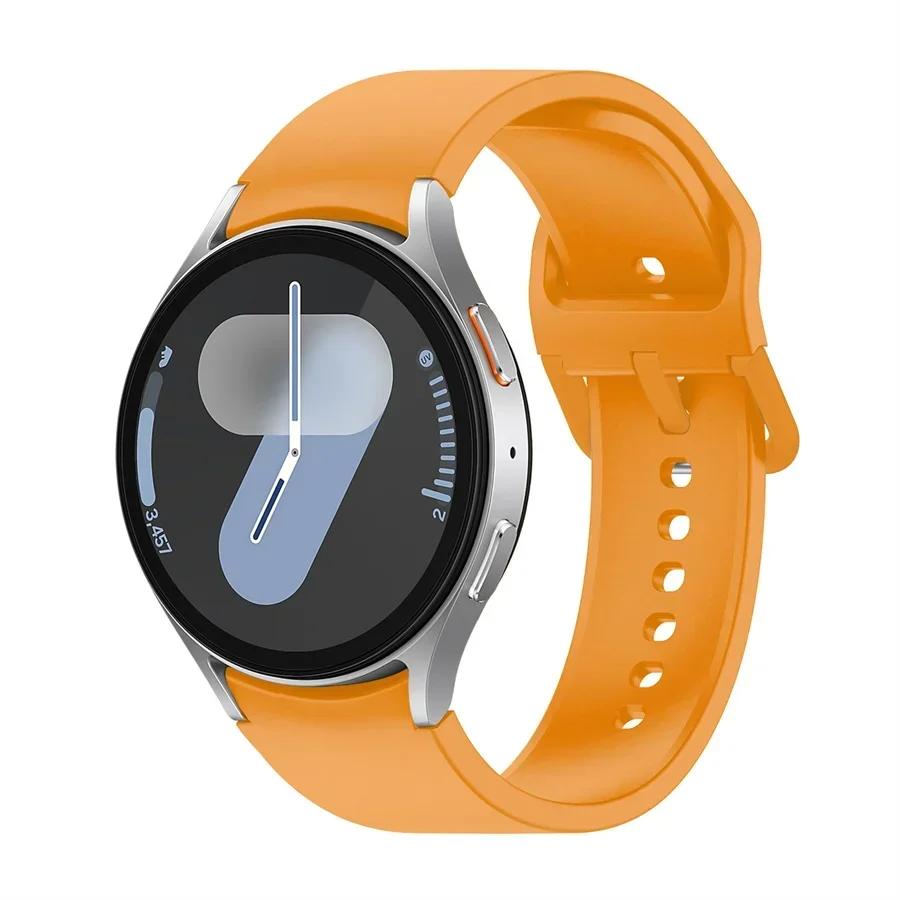 Silicone Strap For Samsung Galaxy Watch 7 6 5 4 44mm 40mm 5 45mm 20mm Bracelet Galaxy Watch6 4 Classic 47mm 43mm 46mm 42mm Band
