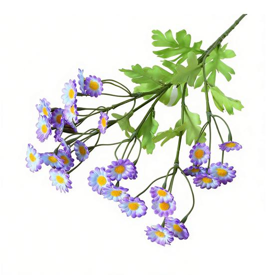 Artificial Flowers 30 Heads Silk Cloth Chamomile Stems Pastoral Style Fake Flowers Wall Wedding Decor Photo Props