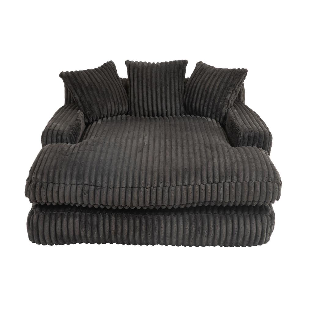 Modern rope sleeper sofa cloud sofa, 3 soft pillows, comfortable single-seat floor sofa