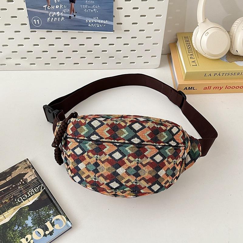 

Дорожная холщовая сумка для ходьбы и бега, спортивная нагрудная сумка, женская новая нишевая кроссбоди, поясная сумка для мобильного телефона