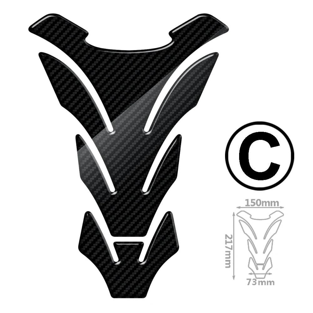 Motorcycle Tank Pad Protection Carbon-look Sticker Universal for Kawasaki Honda Yamaha Suzuki Aprilia Benelli