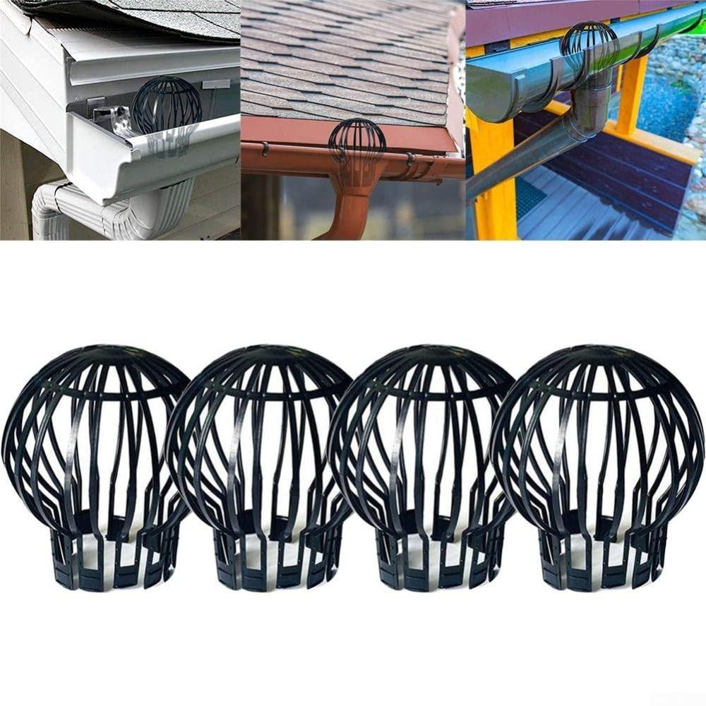 4pcs Expandable Drainage System Non Corrosive Downspout Filter Gutter Guard Gutter Rooftop