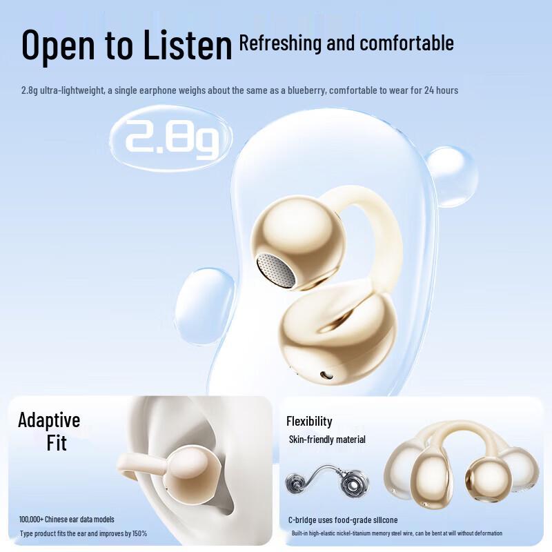 Lenovo TA410 Open-Ear Bone Conduction Bluetooth Headset