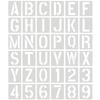 Hollow Interlocking Letter & Number Stencils for Kids' DIY Wall Painting & Graffiti