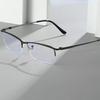 Vintage Mens Myopia Glasses Anti Blue Light Computer Eyewear Metal Half Frame Nearsighted -1.0 To -6.0