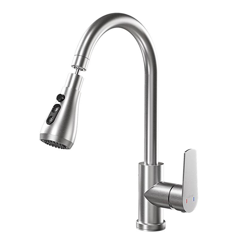 MICOE 304SS 360° Swivel Dual Spray Kitchen Faucet