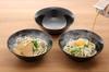 Yamago Pottery Ramen Bowl Ramen Bowl Bowl Stylish Ramen Set Black Black 3 Pieces 1050ml Mino Ware Takumi Black Glaze Noodle Bowl (Set of 3)