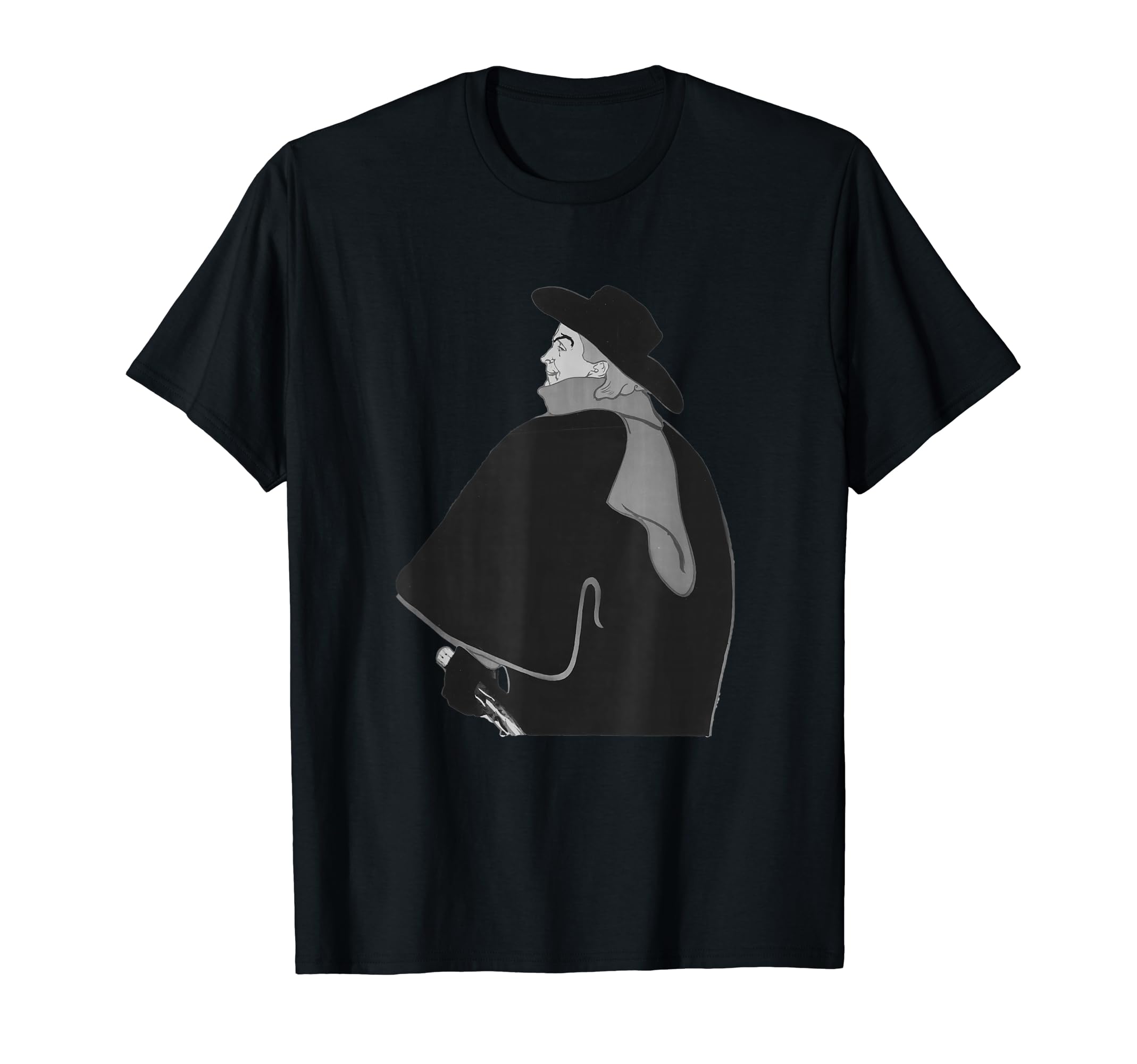 

Mysterious Cloaked Classic Gentleman Vintage Noir Style T-Shirt