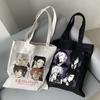 Bungo Stray Dogs Umhängetasche Nakajima Atsushi Damen Casual Tote Hip-Hop Y2K Shopper Taschen Japanische Anime Dazai Osamu Canvas Tasche