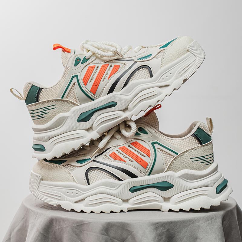 New Fashion Men 's Four Seasons Comfortable Thick Sole Shoes Students Boys GirlsTrending Soft Sole Breathable Casual Running Sneakers