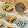 Shanzhongshan Gold Rim PET Bone Dish Set