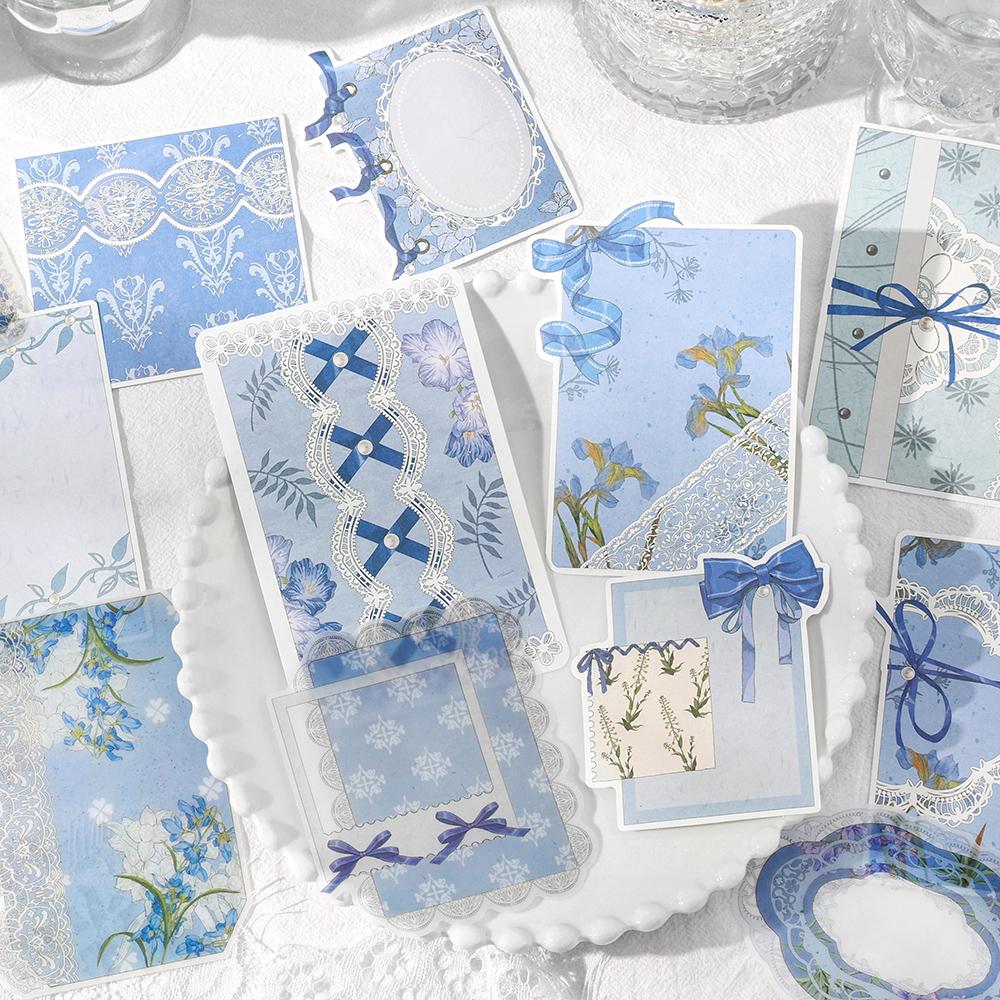 4 Styles 30 Pcs Vintage Material Paper Junk Journal DIY Scrapbooking Collage Materials Creative Stationery Background Paper
