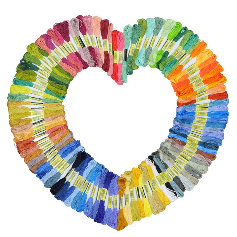 

50 шт., цветная нить для вышивки крестом, набор для самостоятельной вышивки нитью